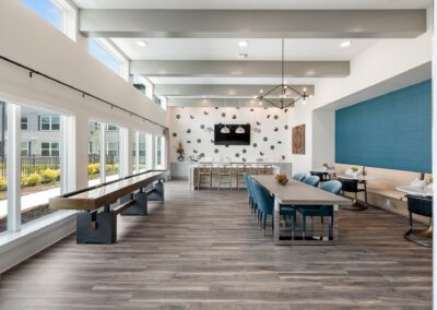 Game Room with Shuffleboard in Clubhouse