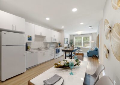 Model Open Concept Dining Room and Kitchen