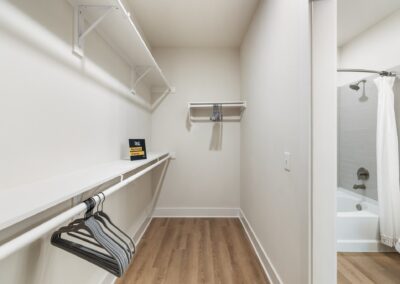 Model Walkin Closet with Built In Shelving